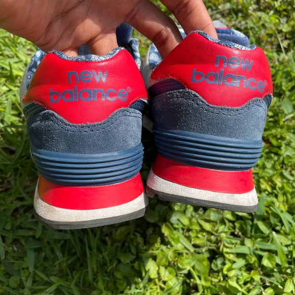 New Balance 574 Blue Paisley size 9 - Picture 6 of 6